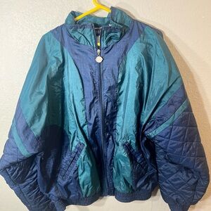 Vintage Teal and Navy Members Only Jacket